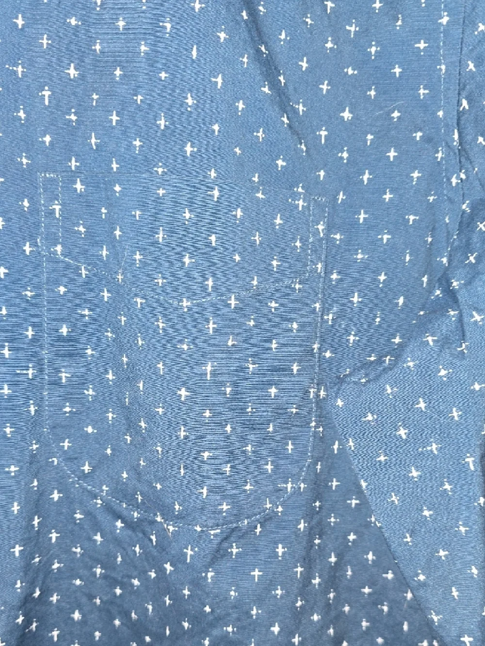 J. Crew Navy Blue Dot‎ Print Button-Down Shirt
